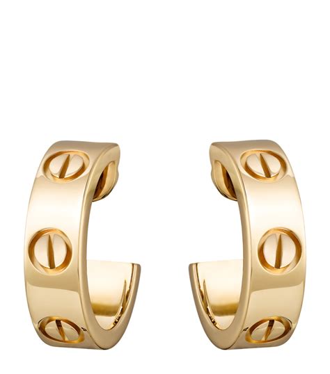 Cartier Hoop Earrings .